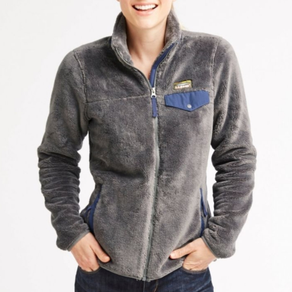 L.L. Bean Gray Fleece Jacket